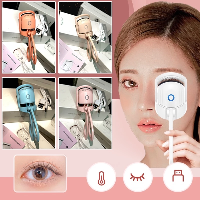 Máy uốn cong lông mi tự nhiên Kẹp bấm mi điện tạo và giữ nếp cong mi lâu hơn bằng 2 chế độ nhiệt.