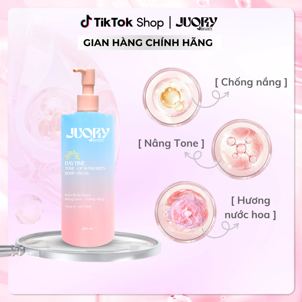 Kem Body Ngày Juory - Nâng Tone, Chống Nắng - 250ml