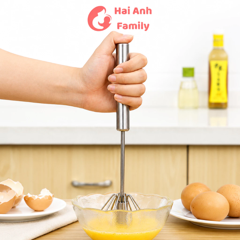 Cây Đánh Trứng Đánh Cafe Khuấy Bột Bán Tự Động 30cm Thép Không Gỉ
