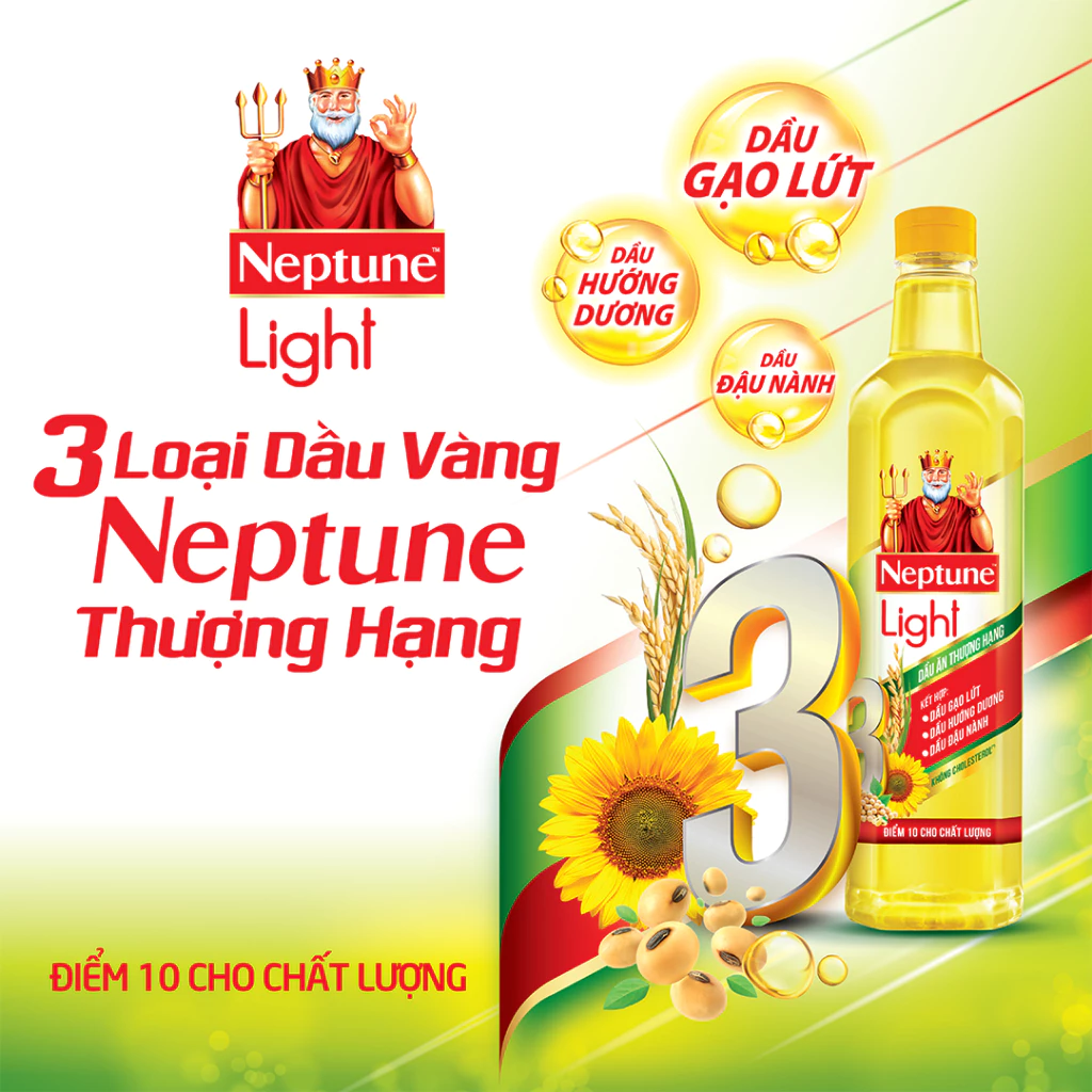 Dầu ăn thượng hạng Neptune Light 1L