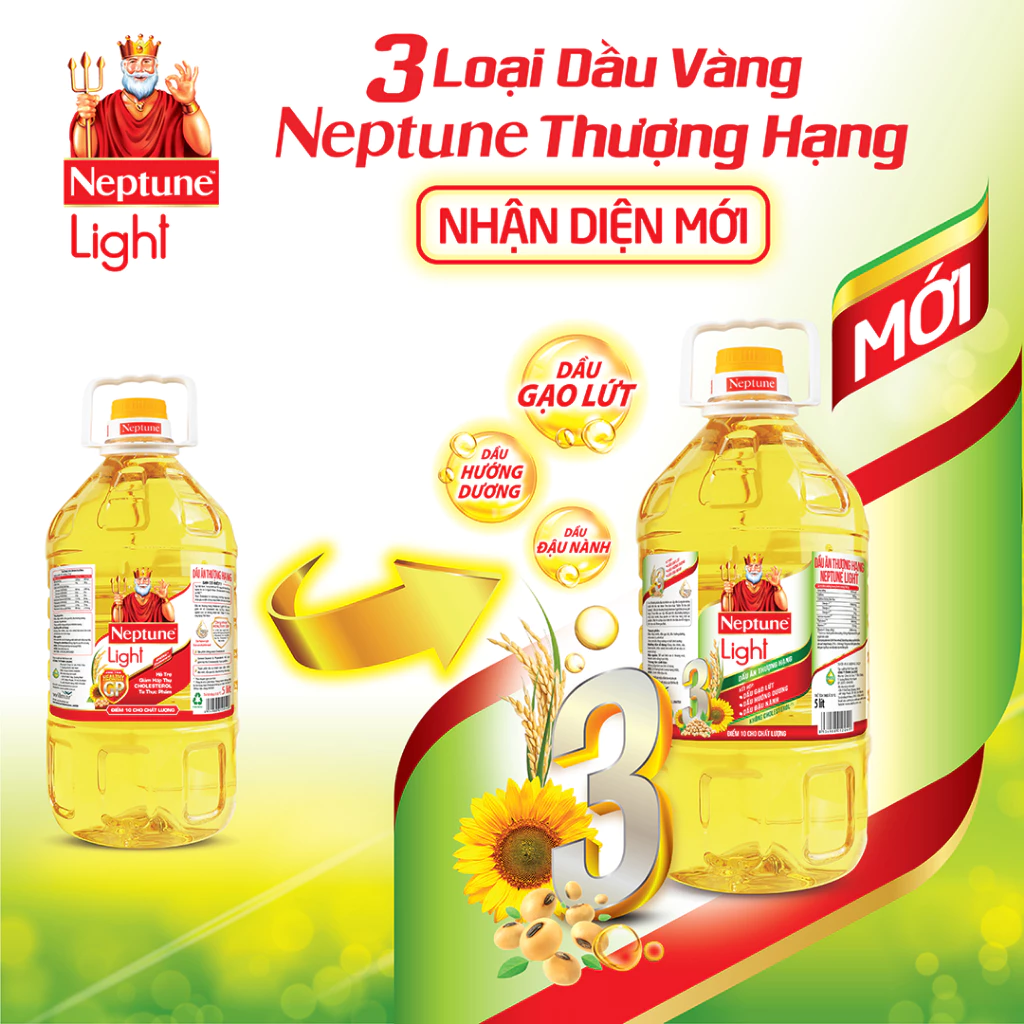 Dầu ăn Neptune Light 5L