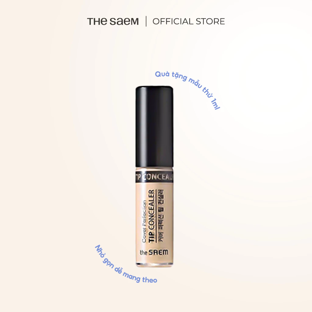 [HÀNG TẶNG KHÔNG BÁN] Kem che khuyết điểm THE SAEM Cover Perfection Tip Concealer (Minisize 1ml)