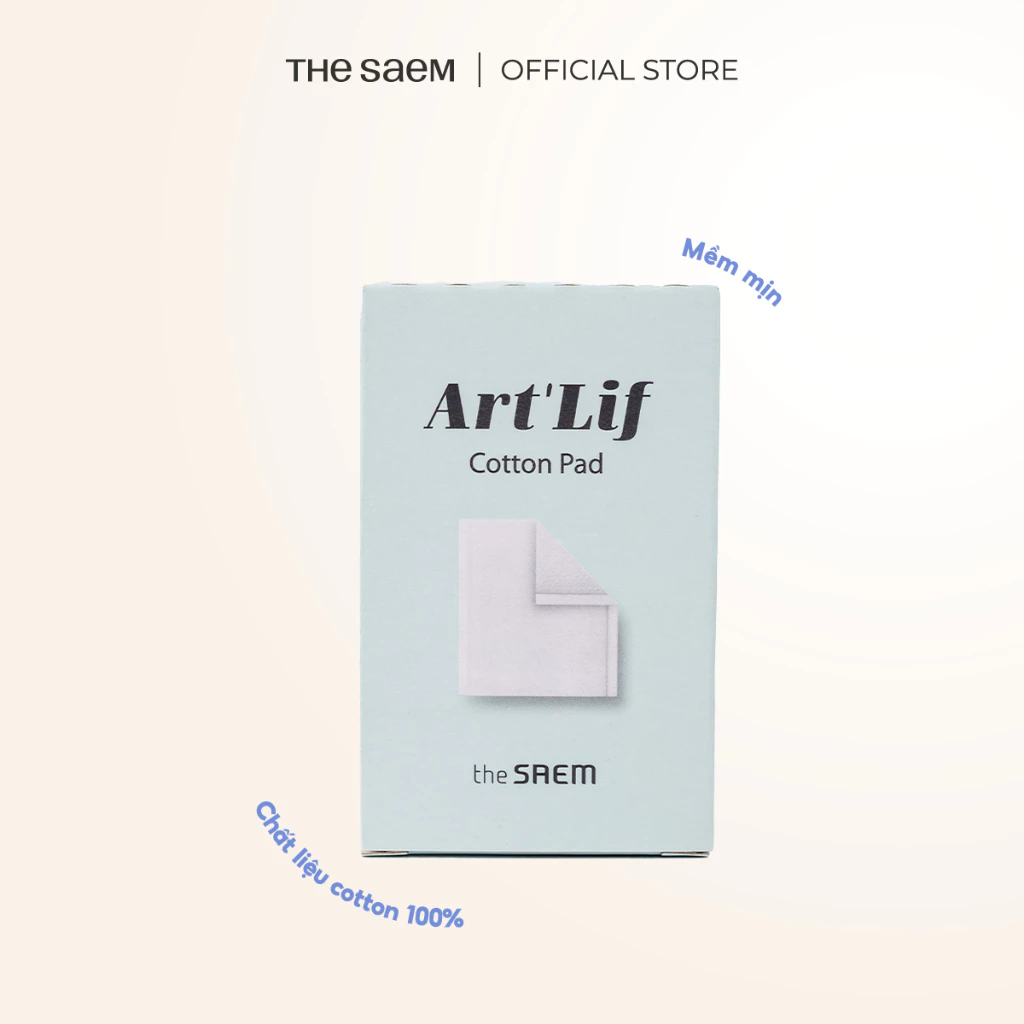 [THE SAEM Gift] Bông tẩy trang Art'Lif cotton pad THE SAEM