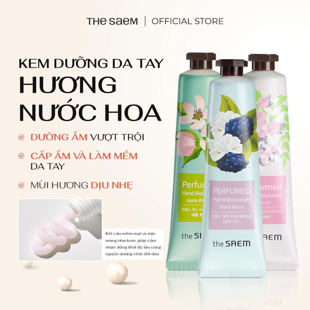 [THE SAEM] Kem Dưỡng Da Tay Hương Nước Hoa THE SAEM Perfumed Hand Cream (30ml)