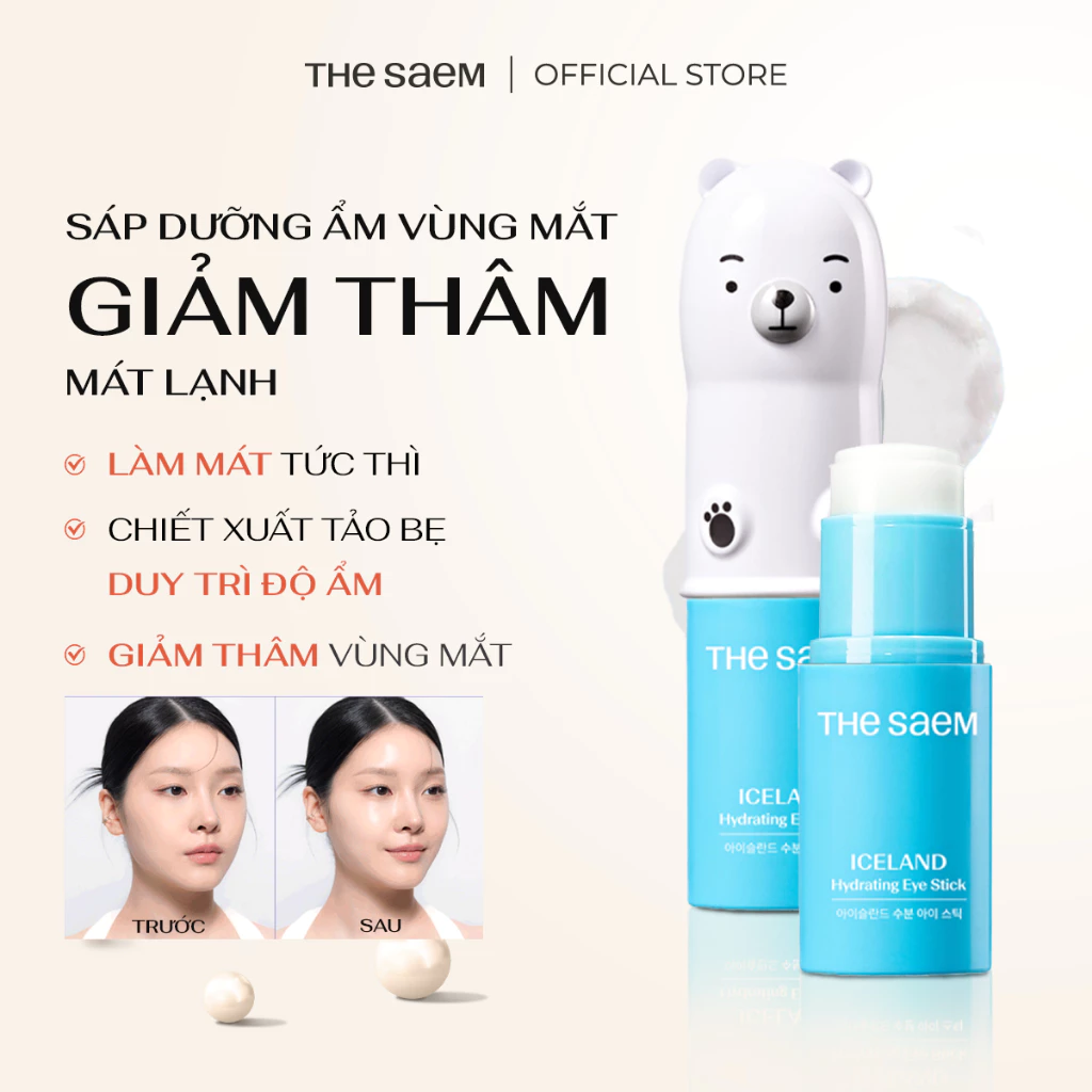 [THE SAEM] Sáp Dưỡng Ẩm Giảm Thâm Cho Mắt Iceland Hydrating Eye Stick 7g