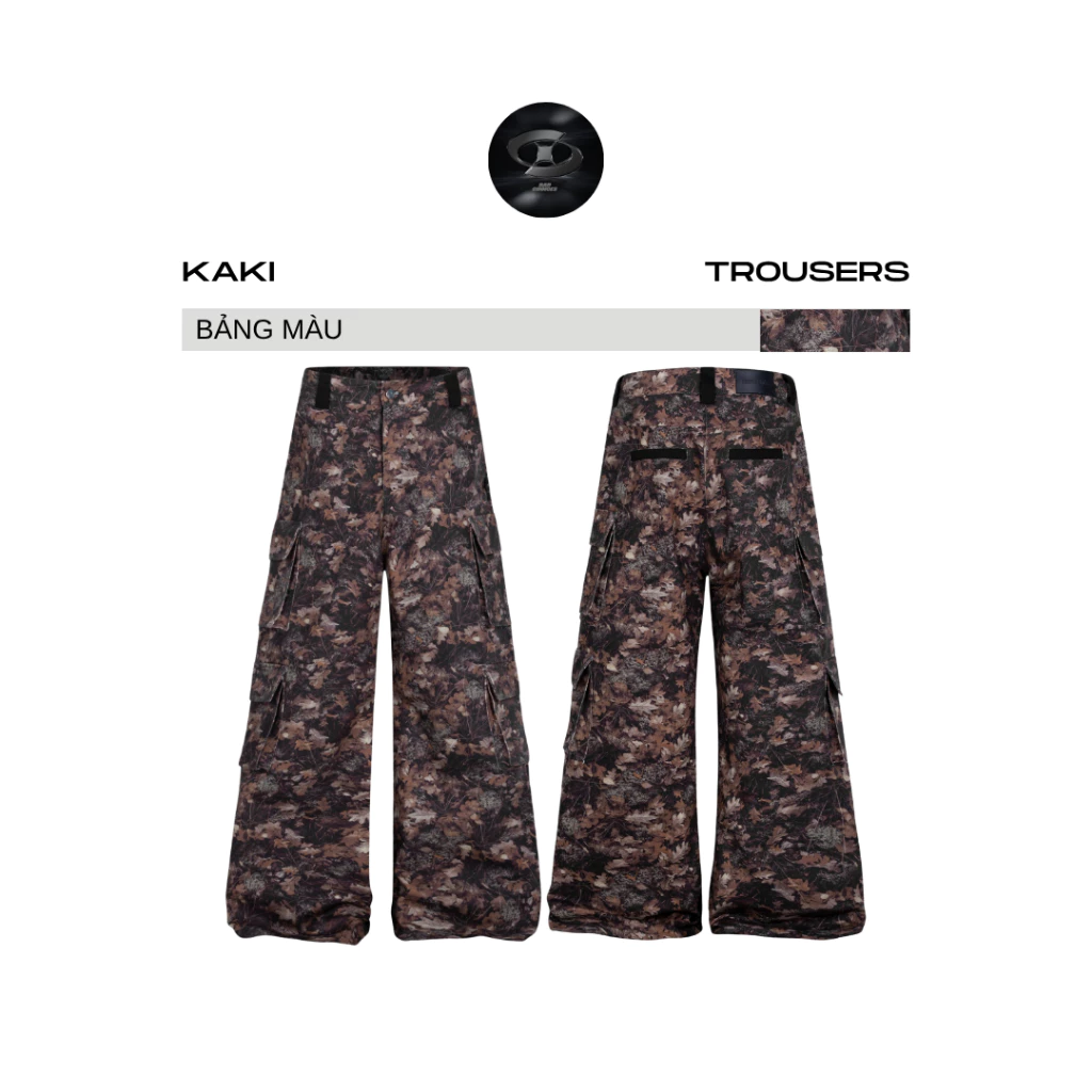 Bad Choices | Quần dài kaki suông họa tiết Lá Rừng phong cách StreetStyle