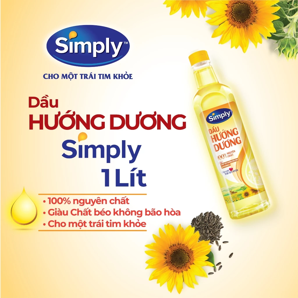 Dầu hướng dương Simply 1L