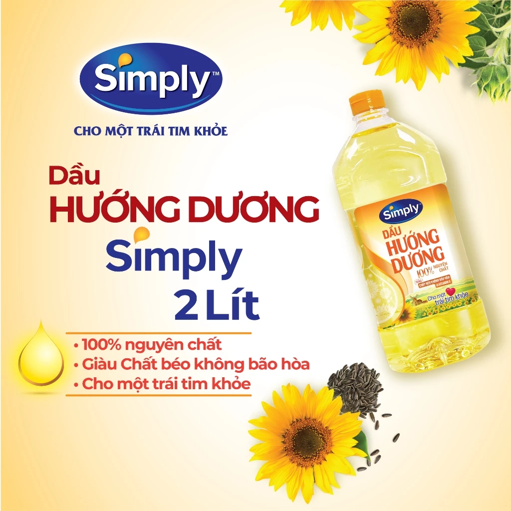 Dầu hướng dương Simply 2L