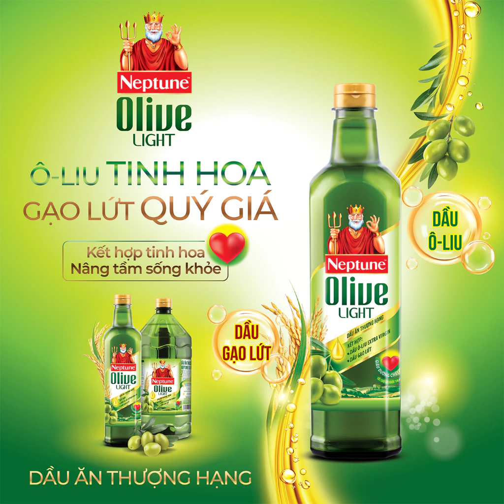 DẦU ĂN THƯỢNG HẠNG NEPTUNE OLIVE LIGHT 1L