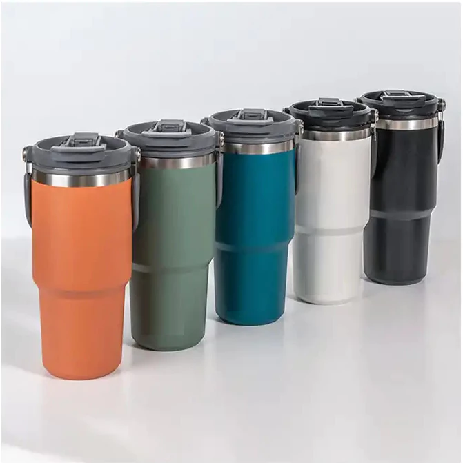 Ly Giữ Nhiệt inox 304 không gỉ sét kèm quai xách 600ml