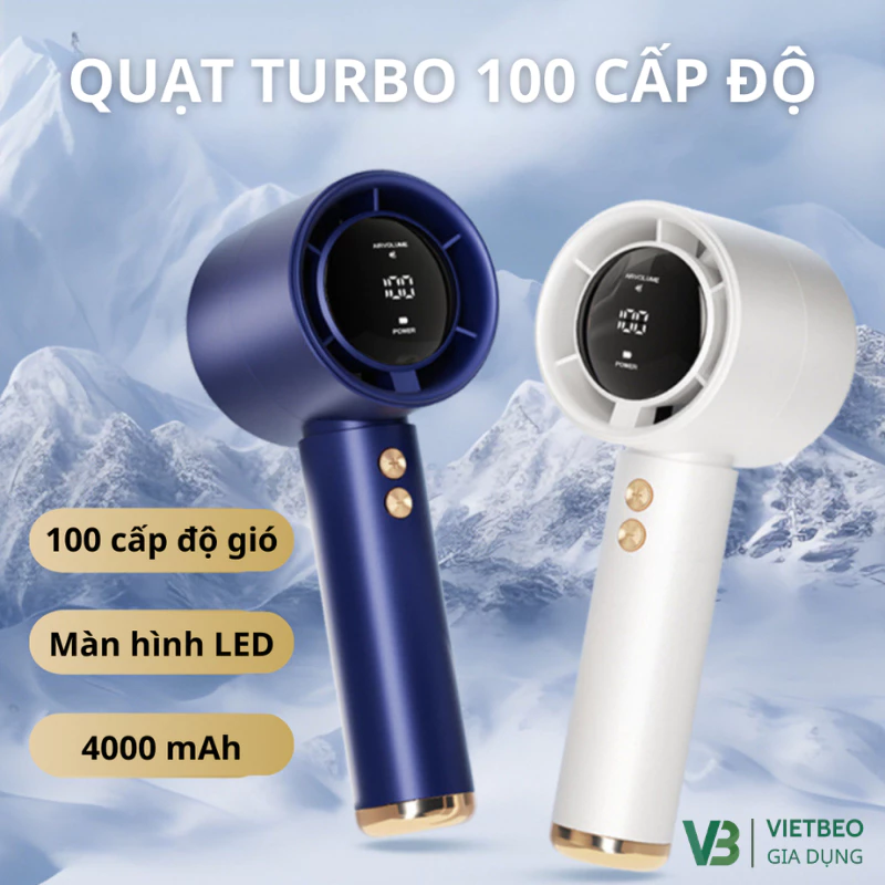 Quạt Mini DIDOOGLT Quạt Cầm Tay Tốc Độ Cao Với Màn Hình Kỹ Thuật Số Trực Quan Type-C Sạc Siêu Nhanh
