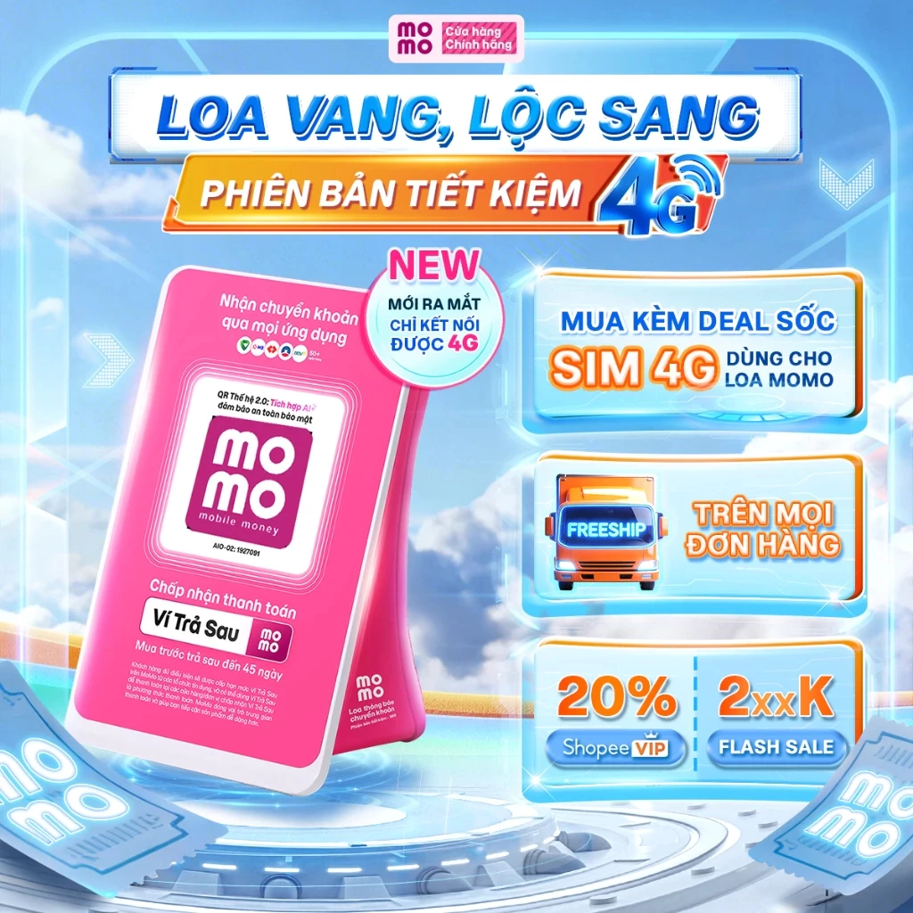 [Chính hãng] Combo loa bản Y6G + Sim 4G phù hợp nơi buôn bán không có wifi - Chỉ kết nối 4G - Tiền về trực tiếp NH