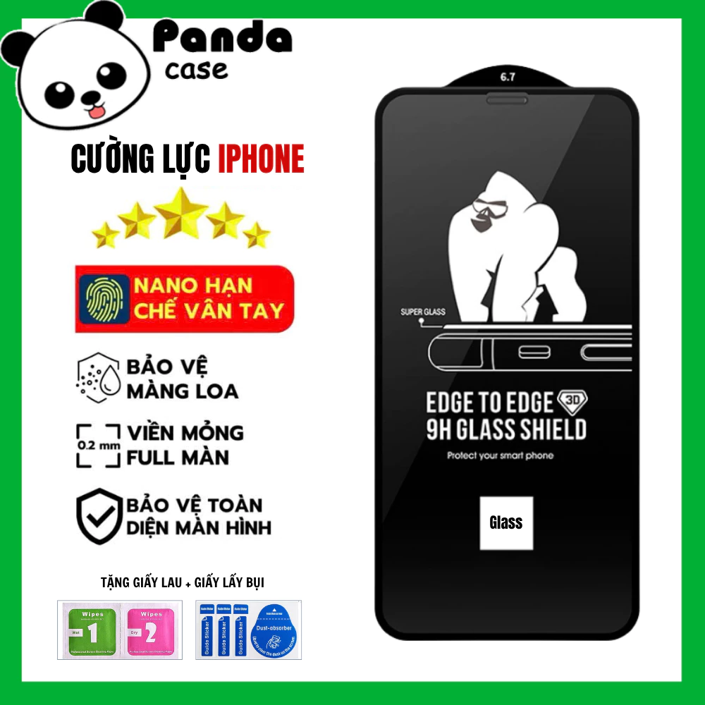Kính Cường Lực iphone KK 4D Cao Cấp Bảo Vệ Full Màn cho ip 7P/8P/X/XS/XR/11/12/13/14/15/16/17/Pro/Max