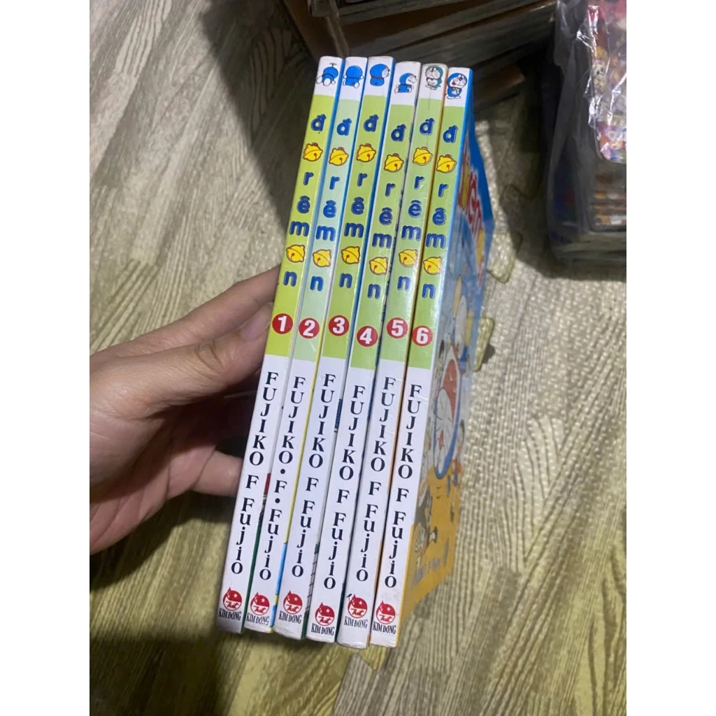 (màu xuôi) Bộ 6q vở Doraemon Doremon in màu đọc xuôi