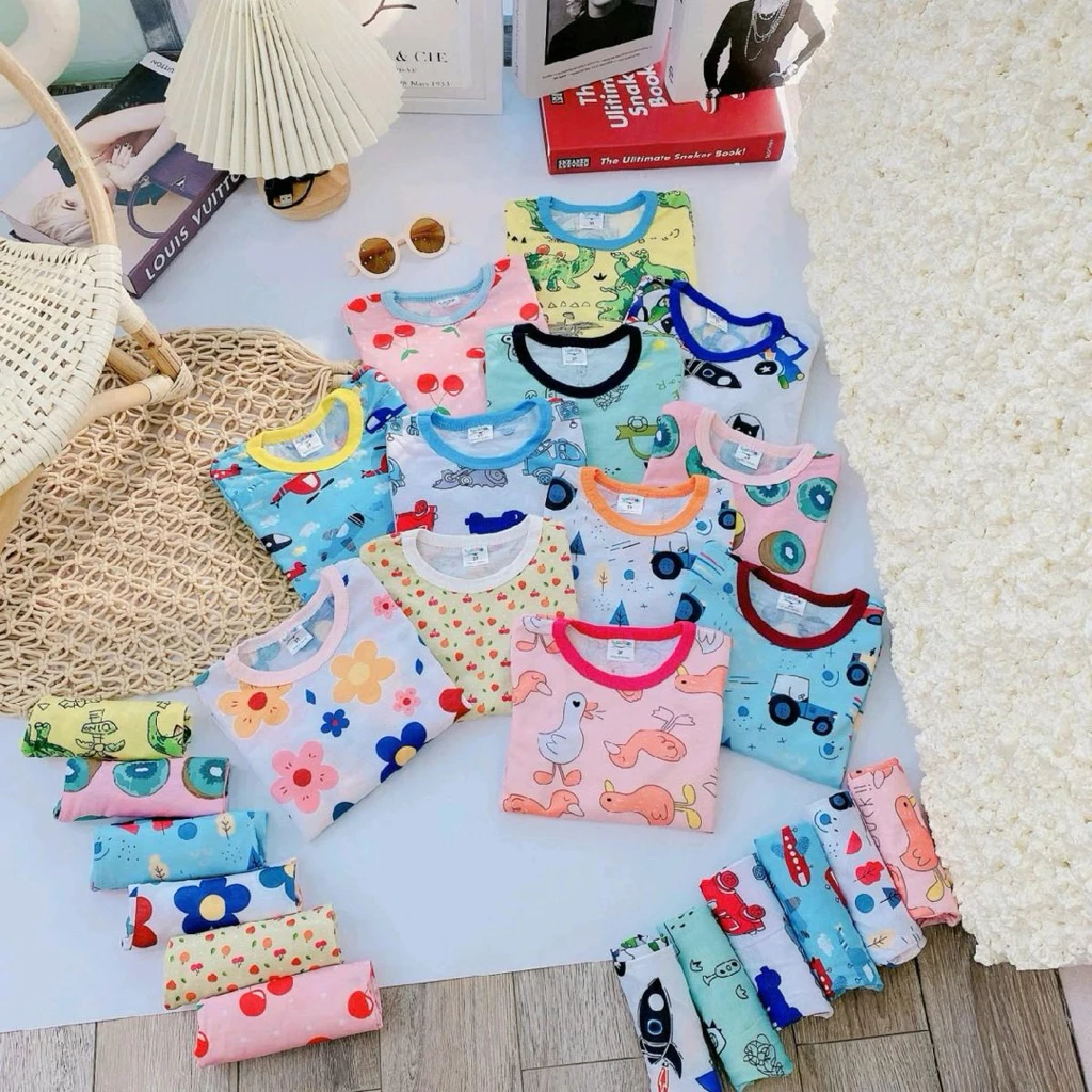GIẢM SỐC (5-15kg) Bộ quần áo thun Cotton Mềm mịn cho bé, bộ thu đông trẻ em, bộ đồ mùa đông trẻ em