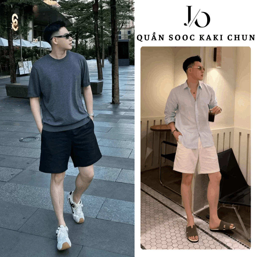 [COMBO] Quần Sooc Kaki Nam Ống Rộng Cạp Chun Dây Rút Quần Short Nam Đùi Unisex Form Rộng Ngắn Trên Gối