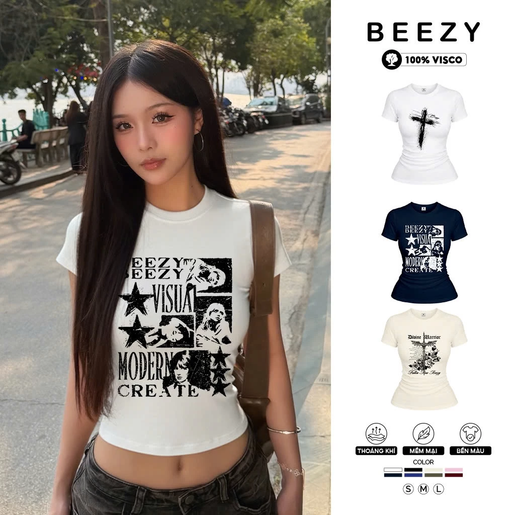 Áo baby tee ôm body BST streetwear Beezy