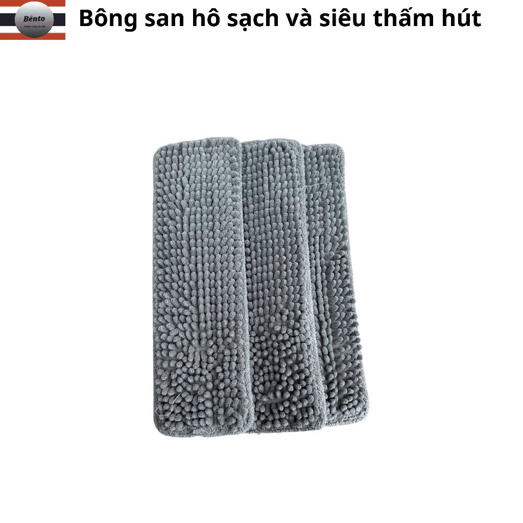 Bông lau san hô thay thế cây lau nhà tự vắt Bento TV3 THAILAND Lau Sàn - 3 bông san hô