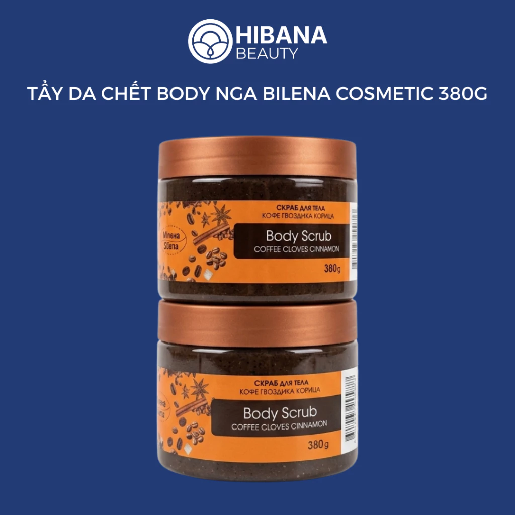 Tẩy Tế Bào Chết Quế Hồi Cafe Bilena Body Scrub Coffee Cloves Cinnamon 380g