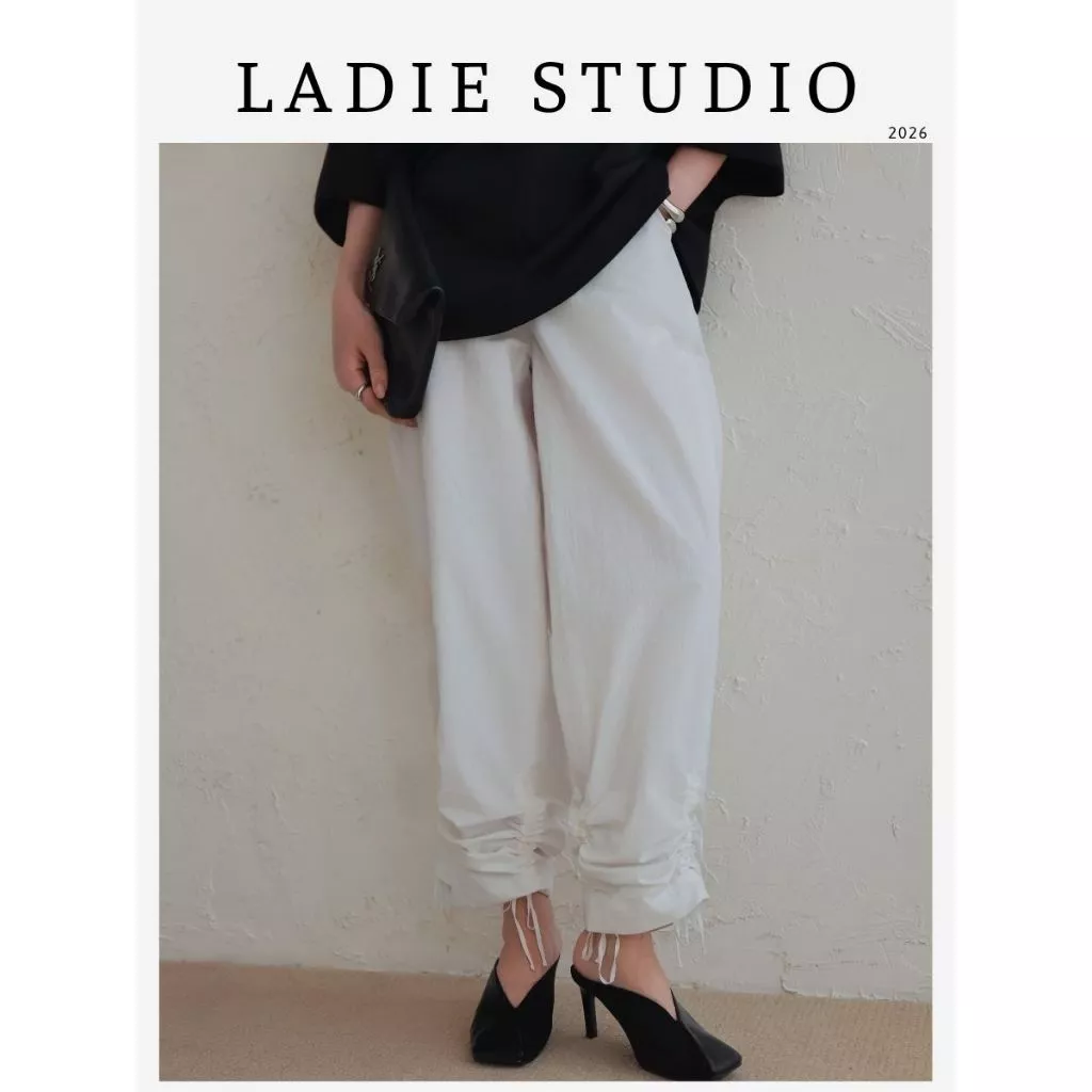 [LADIE STUDIO] Quần jogger dáng suông – quần nữ form rộng phong cách minimal streetwear QT04