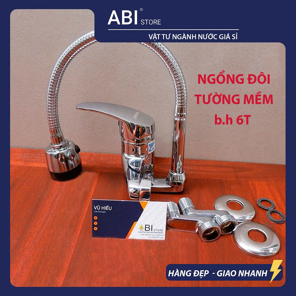 VÒI RỬA BÁT NÓNG LẠNH CẮM TƯỜNG MỀM GIÁ RẺ, VÒI CHẬU RỬA CHÉN ĐÔI CAO CẤP