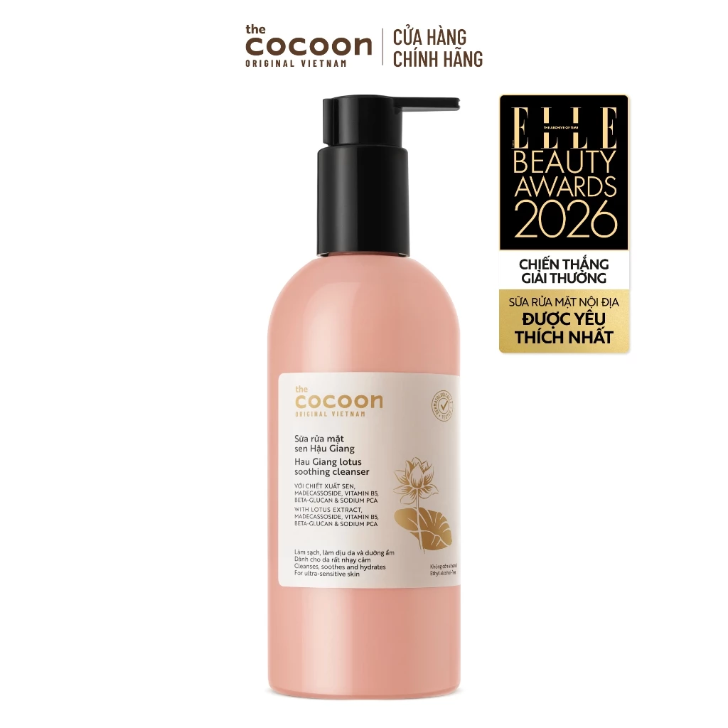 HÀNG TẶNG KHÔNG BÁN - Bigsize - Sữa rửa mặt sen Hậu Giang Cocoon 310ml