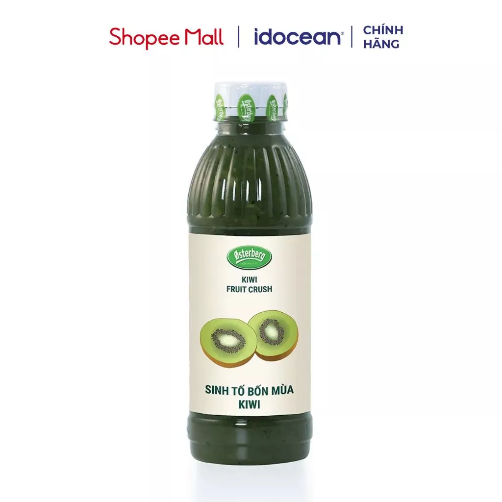 Sinh tố bốn mùa vị Kiwi 1000ml - Osterberg, phù hợp cho thức uống trà trái cây, sữa chua