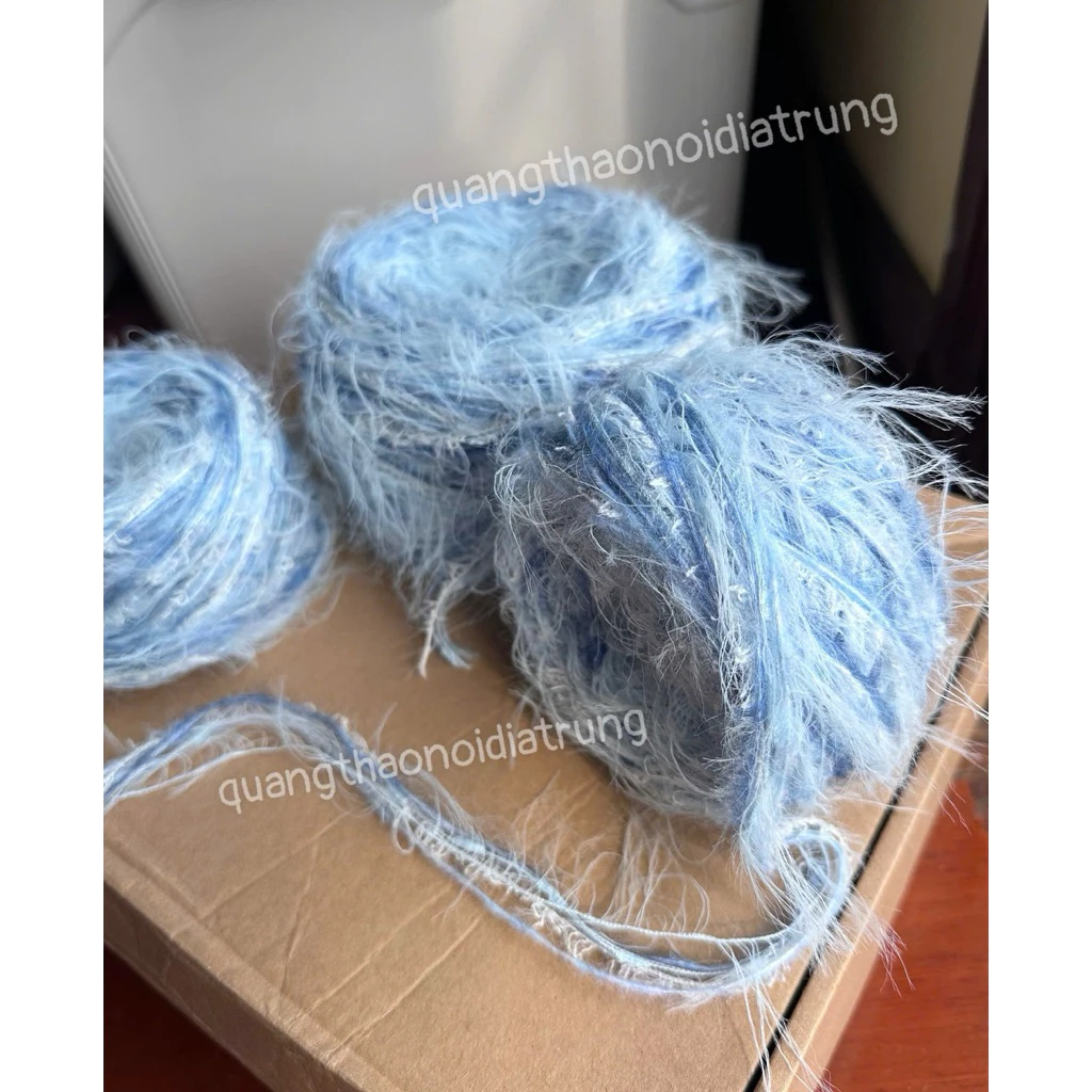 Len Sợi Mix Màu Đa Dạng 50g/100g Dùng Móc Đan Khăn, Mũ, Áo, Túi, Phụ Kiện Handmade