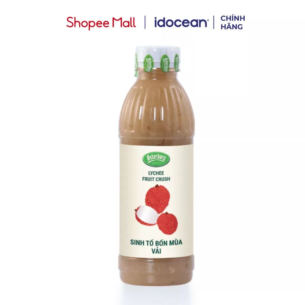 Sinh tố bốn mùa vị Vải 1000ml - Osterberg, phù hợp cho thức uống trà trái cây, sữa chua