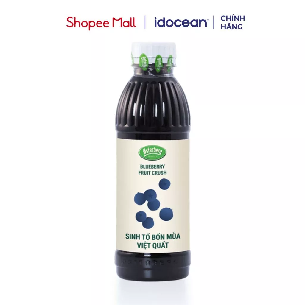 Sinh tố bốn mùa vị Việt Quất 1000ml - Osterberg, phù hợp cho thức uống trà trái cây, sữa chua