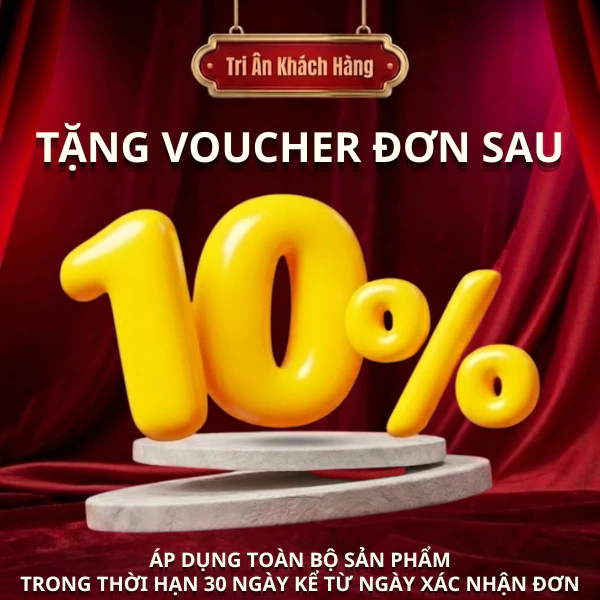 Phiếu Voucher 10% [ Không Cần Giữ Phiếu ] Tri Ân Khách Mua Lại