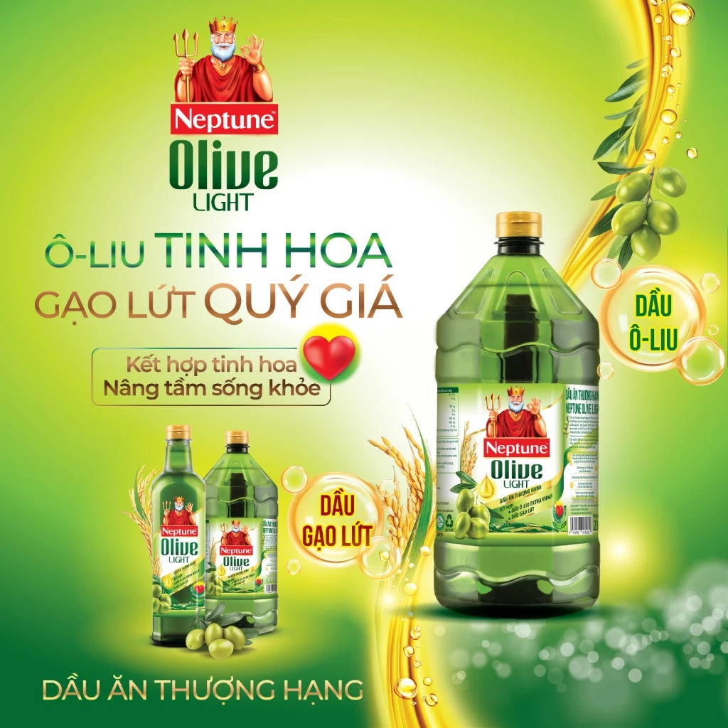 Dầu Ăn Thượng Hạng Neptune Olive light 2L