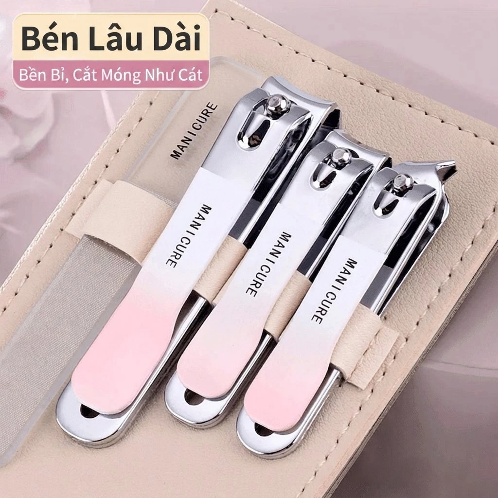 Bộ Cắt Móng Tay Thép Cacbon 4 Chiếc Thiết Kế Tiện Lợi Đa Dạng Màu Sắc Phù Hợp Mọi Nhu Cầu Chăm Sóc Móng