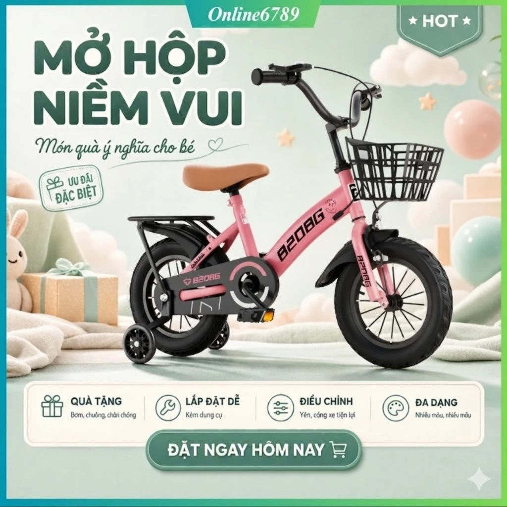 🚲Xe đạp trẻ em, quà tặng ý nghĩa cho trẻ, bạn đồng hành lý tưởng của bé 🚲