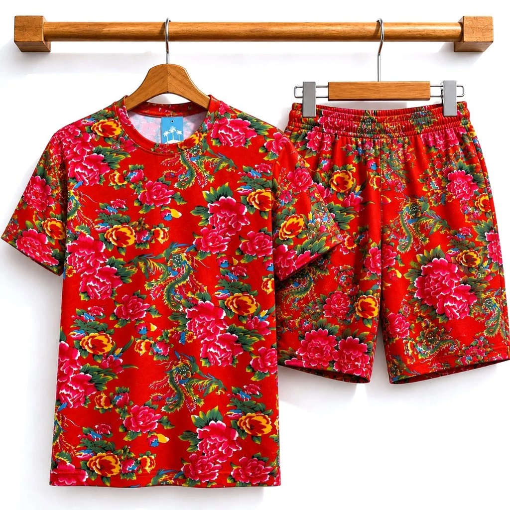 Bộ đồ Hoa Công 33Kg-123Kg Nam Nữ Bigsize kiểu hài hước Bộ Hảo Hảo chất thun dáng Unisex mặc hội nhóm gia đình, du lịch