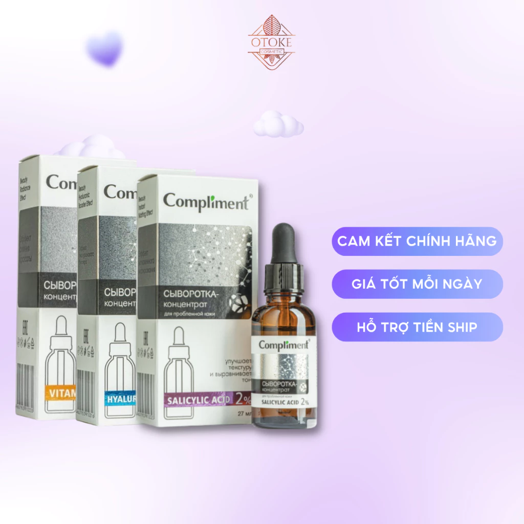 [TRỢ GIÁ] Serum Compliment làm sạch sâu, giảm mụn, se lỗ chân lông, kiềm dầu 27ml