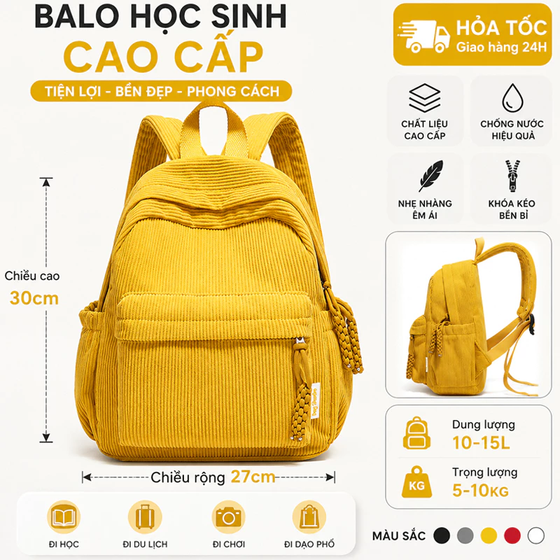 Balo nữ nhỏ da nhung mềm dáng mini đeo vai đi chơi phong cách hàn quốc dễ thương.B5805