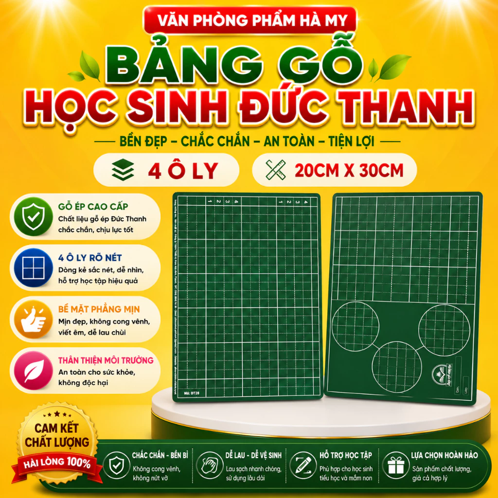 Bảng gỗ học sinh chống lóa 4 ÔLY Đức Thanh ĐT28 Bảng con tách gộp chân trời sáng tạo
