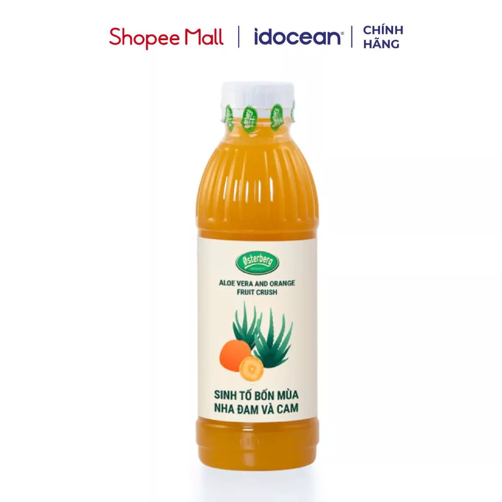Sinh tố bốn mùa vị Nha Đam và Cam 1000ml - Osterberg, phù hợp cho thức uống trà trái cây, sữa chua