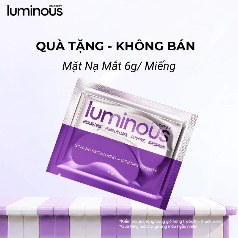 [QUÀ TẶNG KHÔNG BÁN]  Miếng Mặt Nạ Mắt Colorkey Luminous | Hỗ Trợ Làm Sáng và Nâng Cơ Vùng Da Mắt