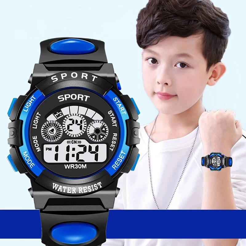Đồng Hồ Trẻ Em Đa Năng: Chống Nước, Có Đèn Led, Bấm Giờ - 5 Màu Trẻ Trung