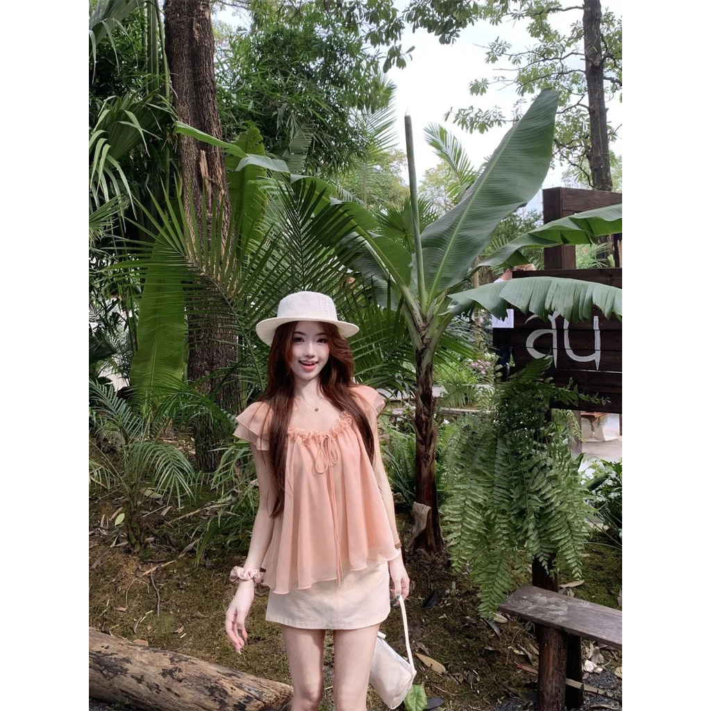 ✨ ÁO BABYDOLL BÈO NHÚN TIỂU THƯ HÀN QUỐC ✨