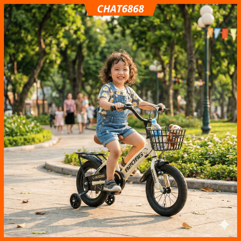 Xe Đạp Trẻ Em Cao Cấp - Đồng Hành Cùng Bé Tự Tin Khám Phá (Size 12-18) mã CTLB
