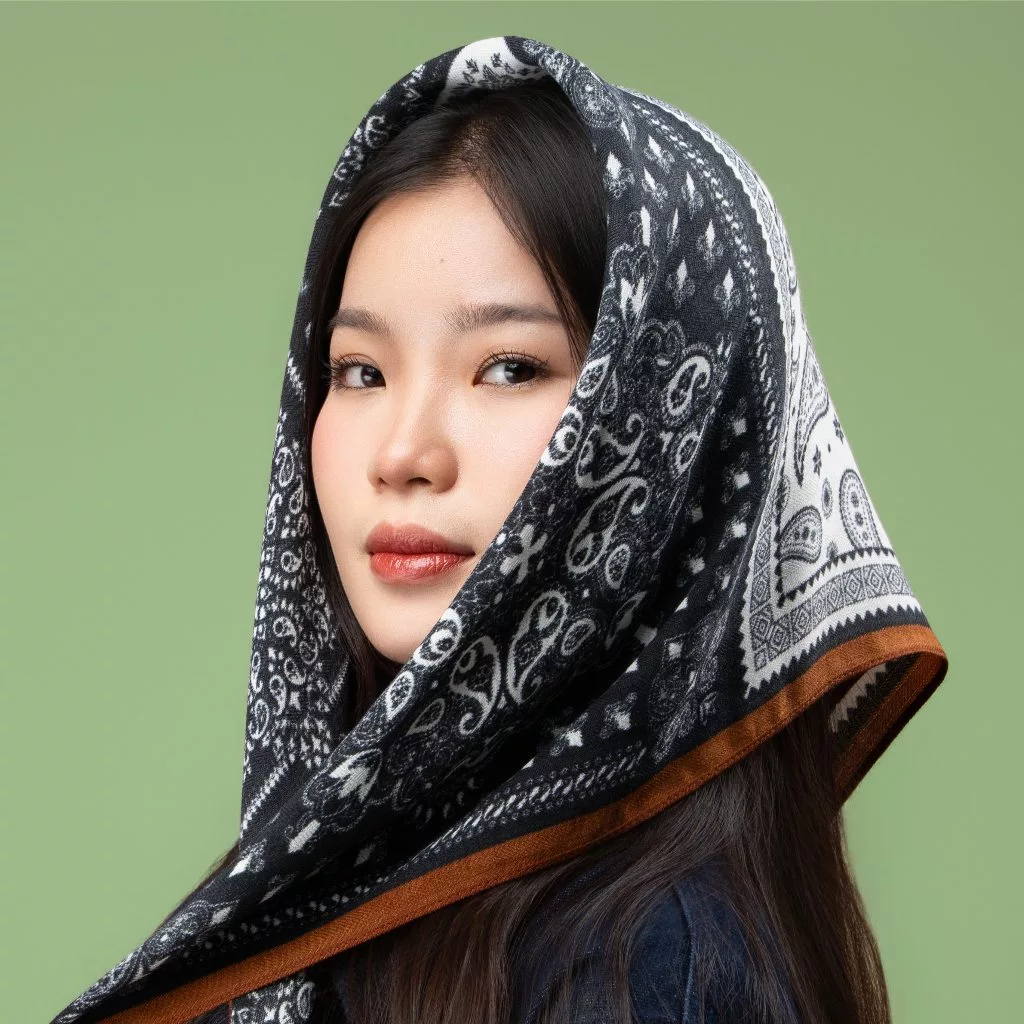 Khăn BANDANA Turban Upper You Vuông 68x68cm Họa Tiết Vintage Khăn Quàng Cổ Buộc Tóc Phối Outfit - BDN052