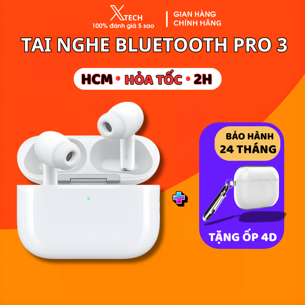 New 2026 Tai Nghe Bluetooth Pro 3 Bản Cao Cấp Pin 10H chất âm đỉnh cao Bảo…