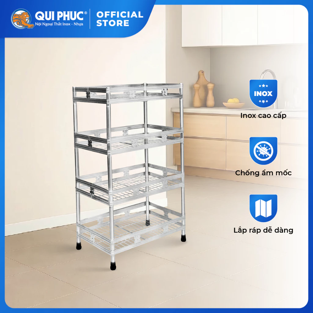 [HỎA TỐC] Kệ inox đa năng Win La QUI PHÚC, inox cao cấp, chắc chắn, tiện lợi, lắp ráp dễ dàng