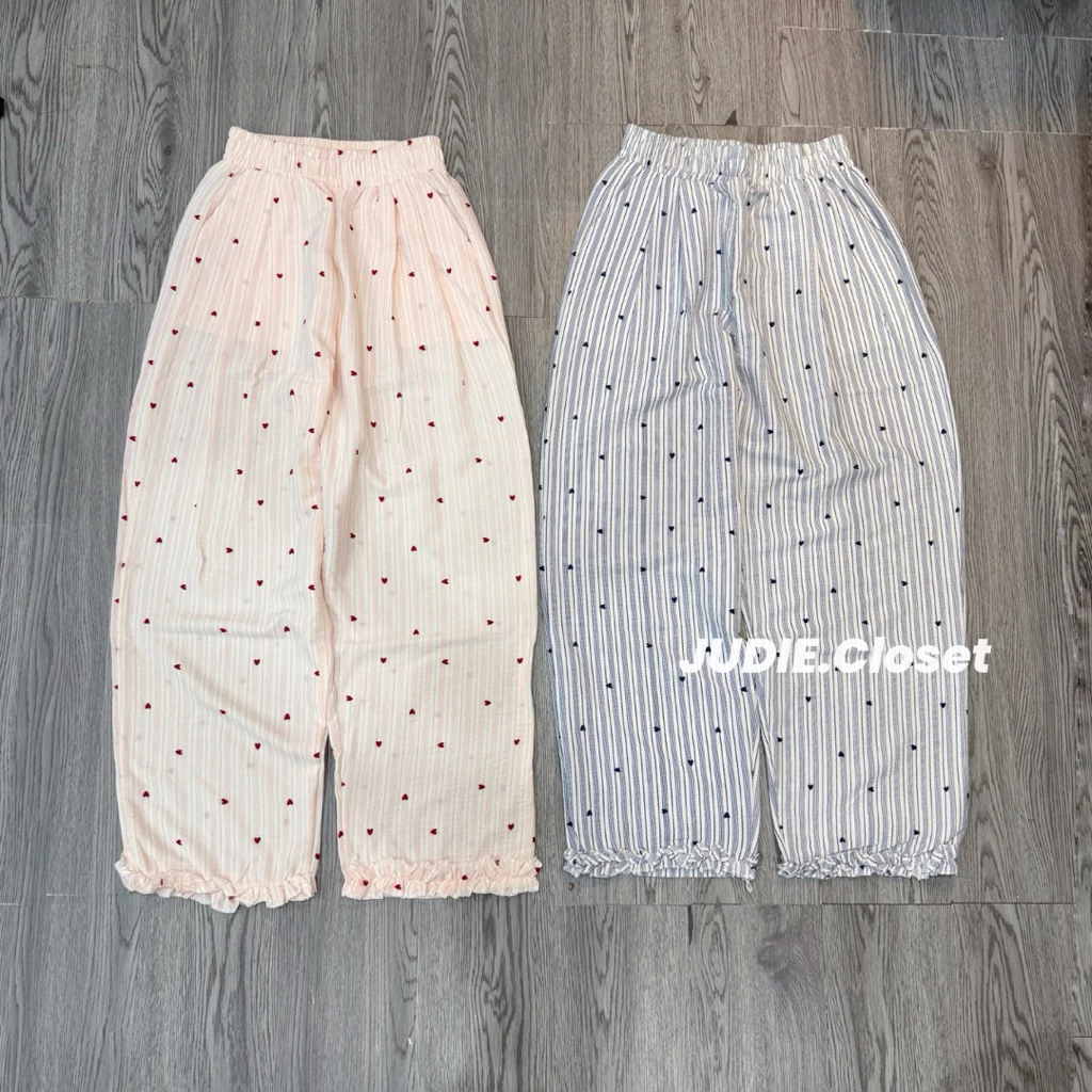 DÁNG NẤM - Quần Đũi Dáng Nấm Hoạ Tiết Kẻ Trái Tim Gấu Bèo Nữ JUDIE.Closet