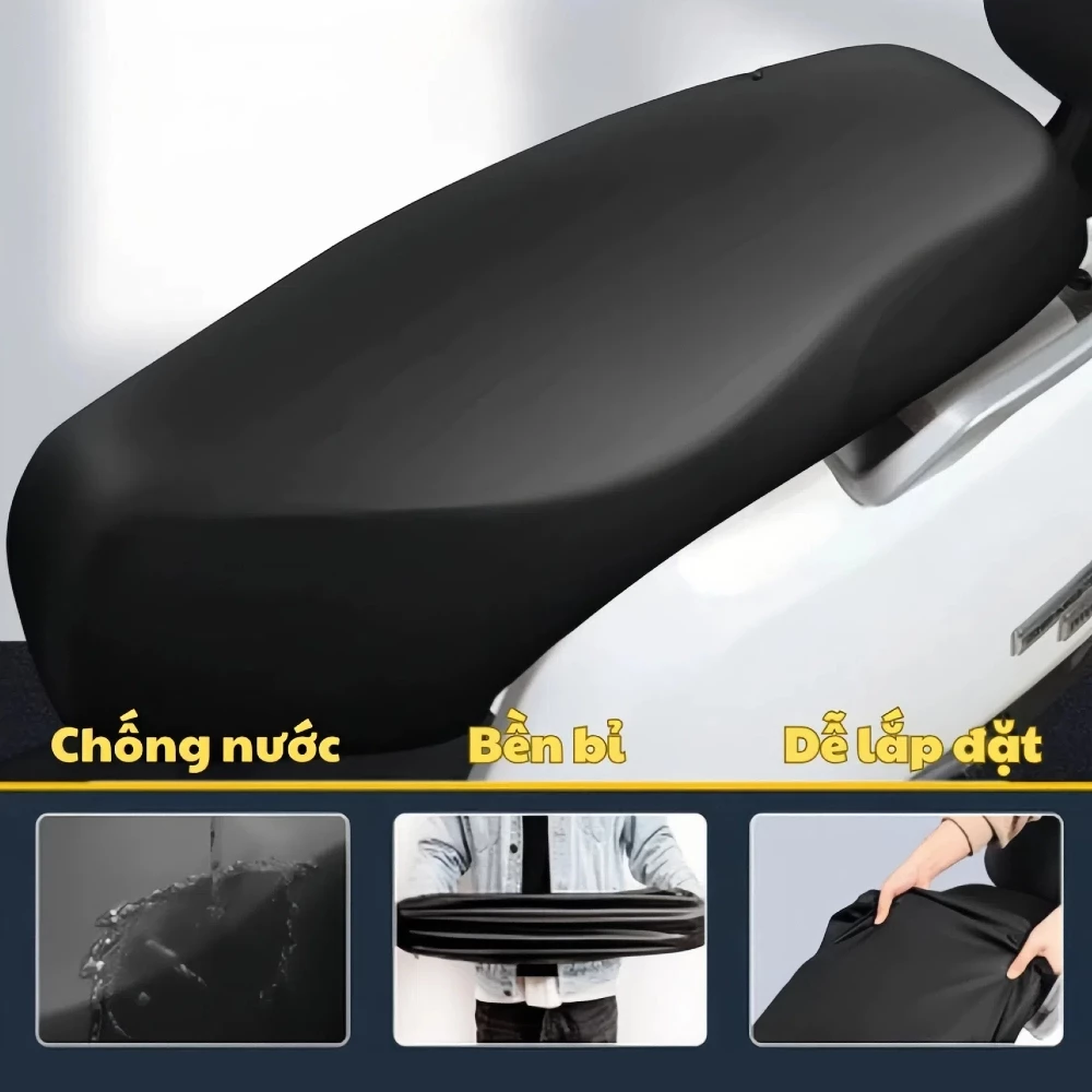 Vỏ bọc ghế xe máy bằng da PU - Vỏ bảo vệ chống mưa cho độ bền nâng cao