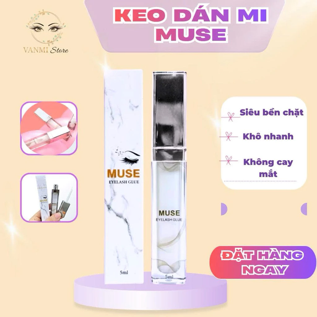 Keo dán mi Muse, keo gắn mi cho các Make-up Artist - Vanmi Store