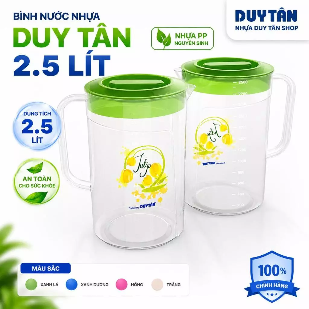 Ca nhựa Duy Tân 1lt ,1.5 lít,2 lít,2.5lit - Ca Nhựa Trong (1L-1.5L-2L-2.5L) Nhựa Hiệp Thành
